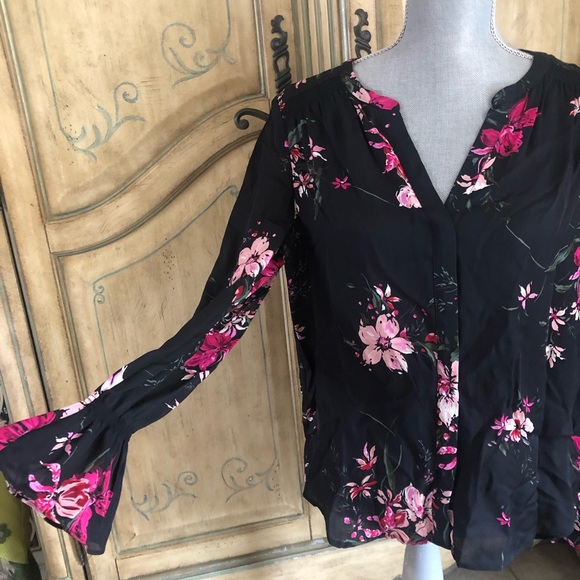 Joie 100% Silk Floral Blouse - Picture 2 of 2